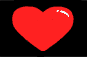 Gif animé je t'aime coeur qui bat